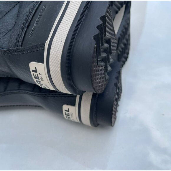 Sorel Girls Tofino II Fur Trim Waterproof Rubber Rain Boots Black Sz 5 - Picture 6 of 12